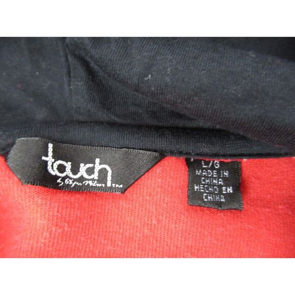 Chicago Blackhawks Hooded Sweater Zipper Touch by Alyssa Milano Sz Large A12 - Picture 3 of 8